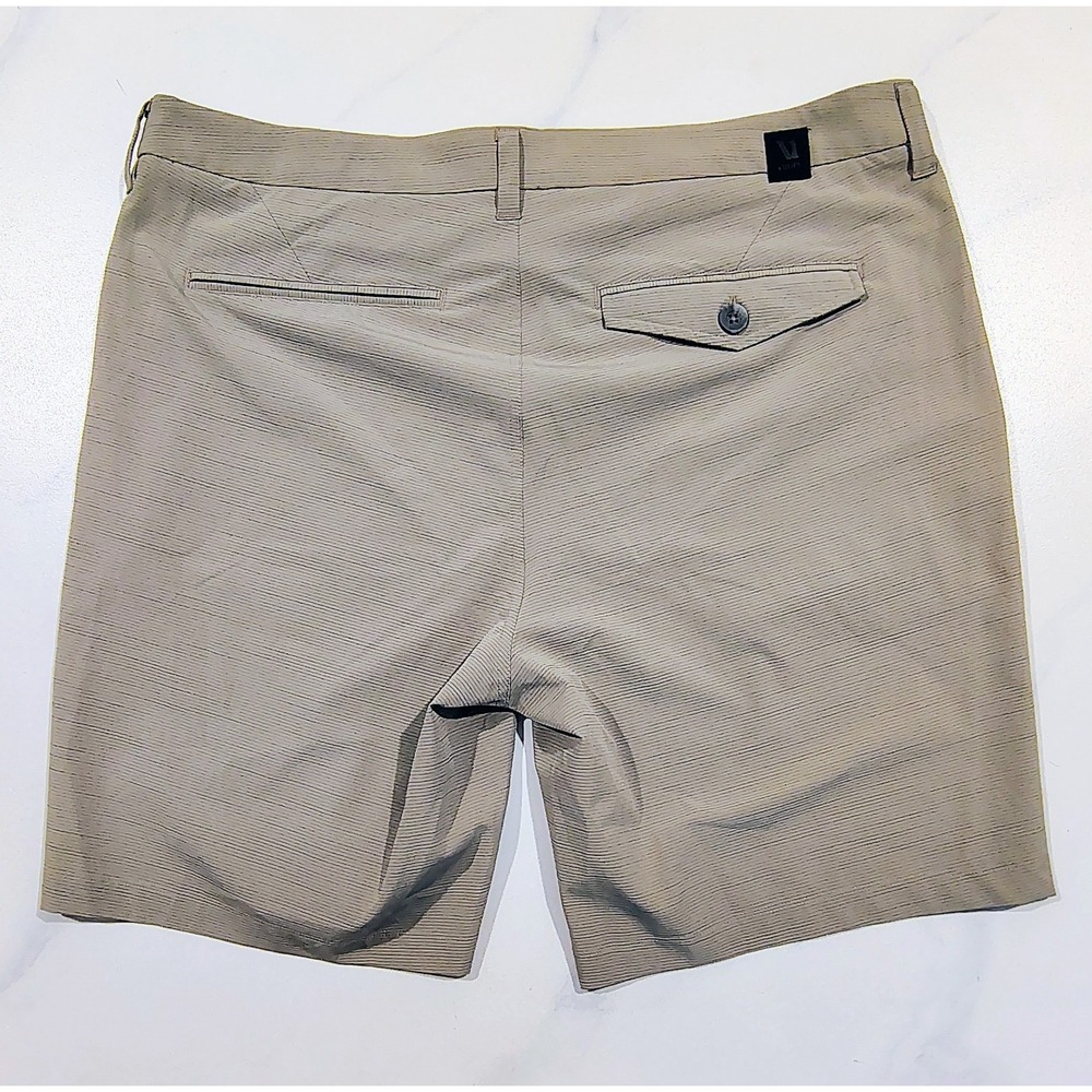 Vuori Mens Pebble Shorts 36 Khaki V399 Performance Chino Golf Athletic Fit 8.5" - Picture 8 of 12